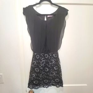 Black Small Candie's Cocktail Dress
